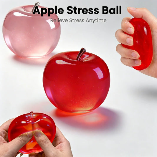 Glitter Crystal Apple Fidget Toy