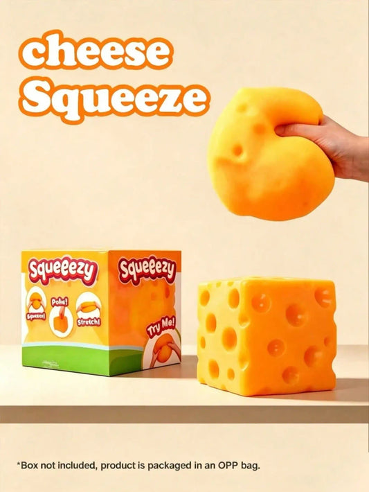 Extra Large Cheese Squeezy Toy